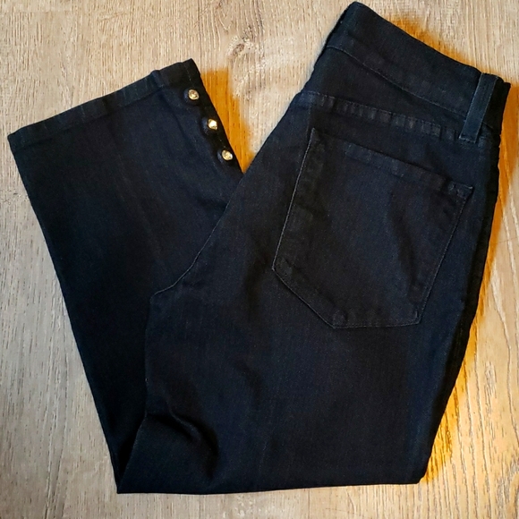 NDYJ cropped size 0 dark wash denim - Picture 1 of 10